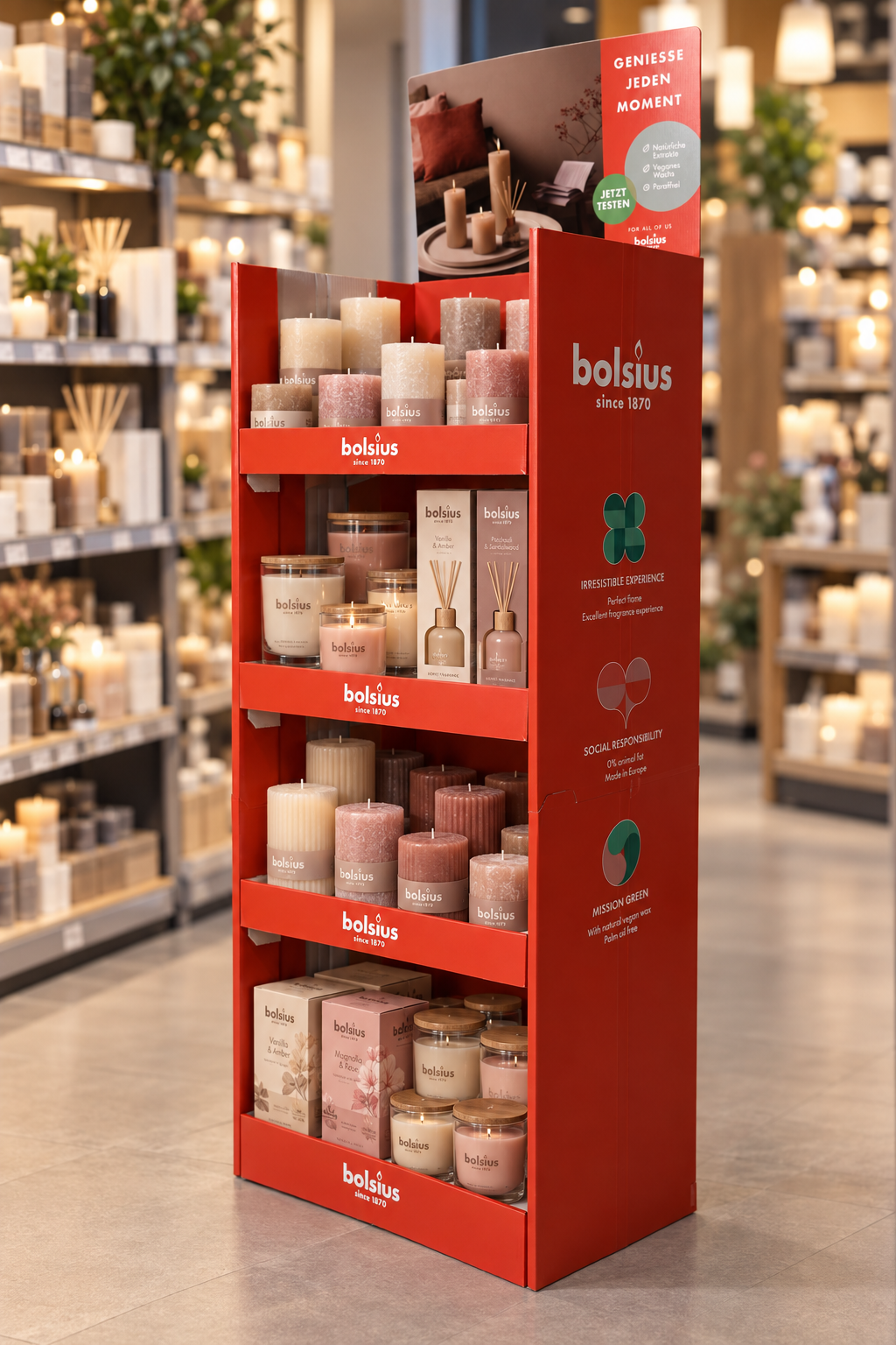 Foldable Shop - Bolsius - Holbox Shop Direct