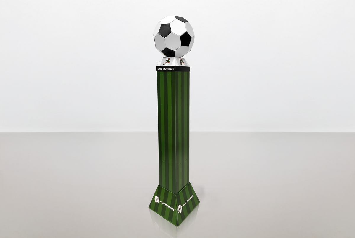 Kartonnen pilaar wk voetbal - Holbox Shop Direct