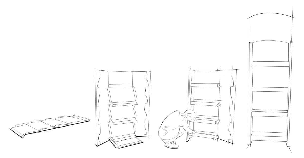 2 second display serie hang-in - Stappen