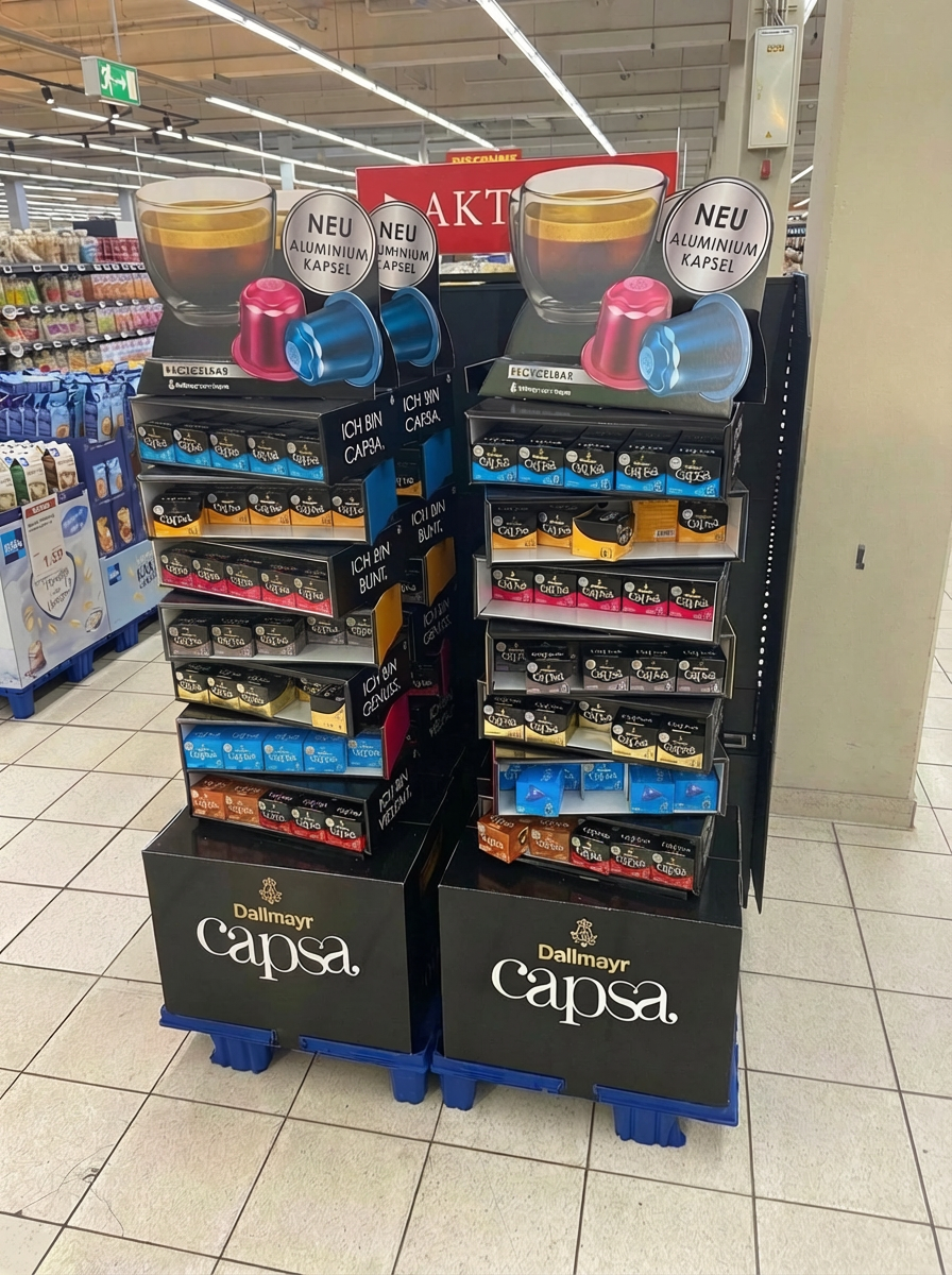 Dallmayr Vloerdisplay Capsa - Holbox Shop Direct