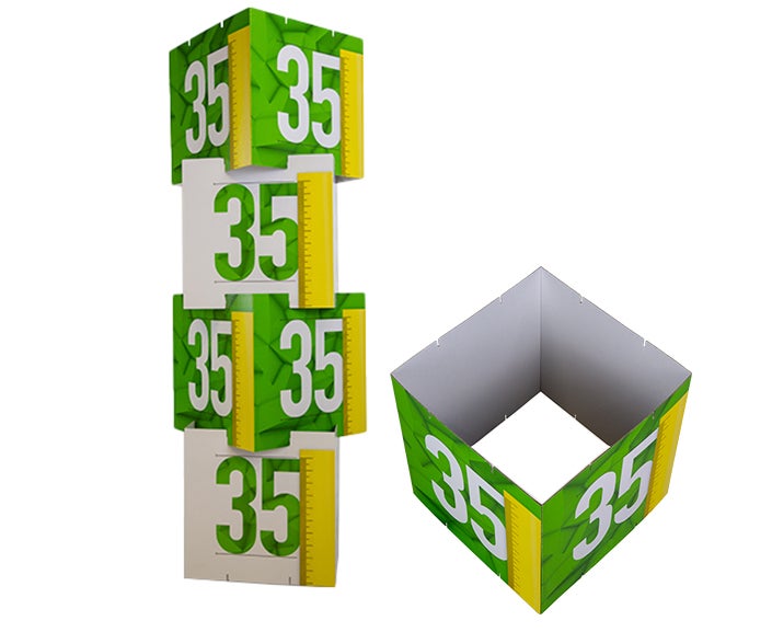 Stapelwürfel offen| Verschiedene Größen | Set mit 4 Würfeln