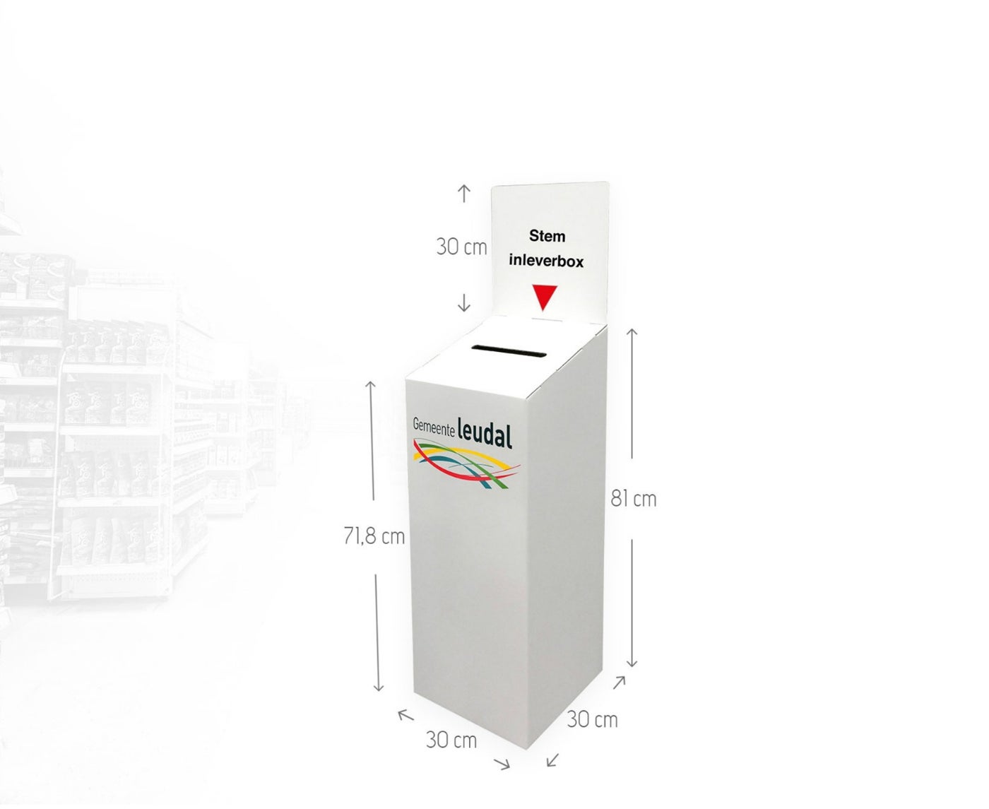 Kartonnen Inleverbox verkiezingen gemaakt door Holbox Shopdirect