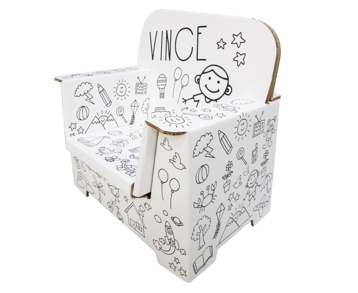 Kinderstuhl aus Pappe