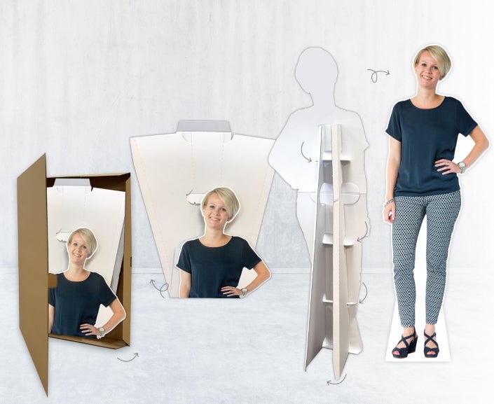Lebensgroße Superheldenfigur - mit eigenem Foto