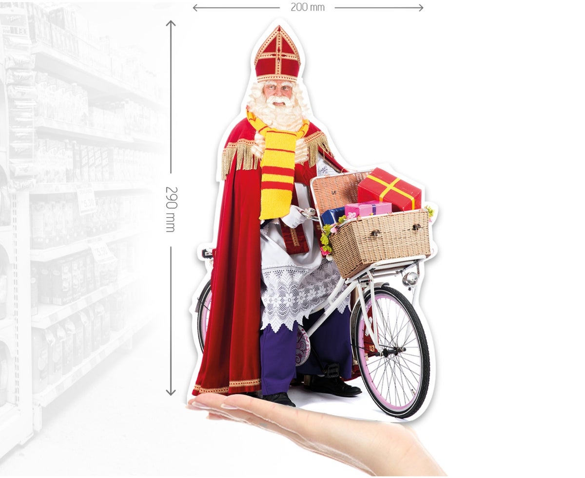 Minifigur fahrradfahrender Nikolaus
