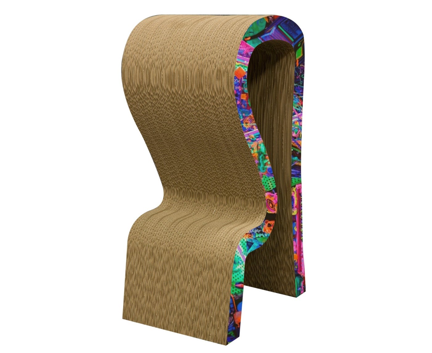 Barhocker, Pappstuhl, Stuhl, Stuhl aus Pappe, Kartonstuhl, Stuhl aus Karton, Pappmöbel, Möbel aus Pappe, Messemöbel