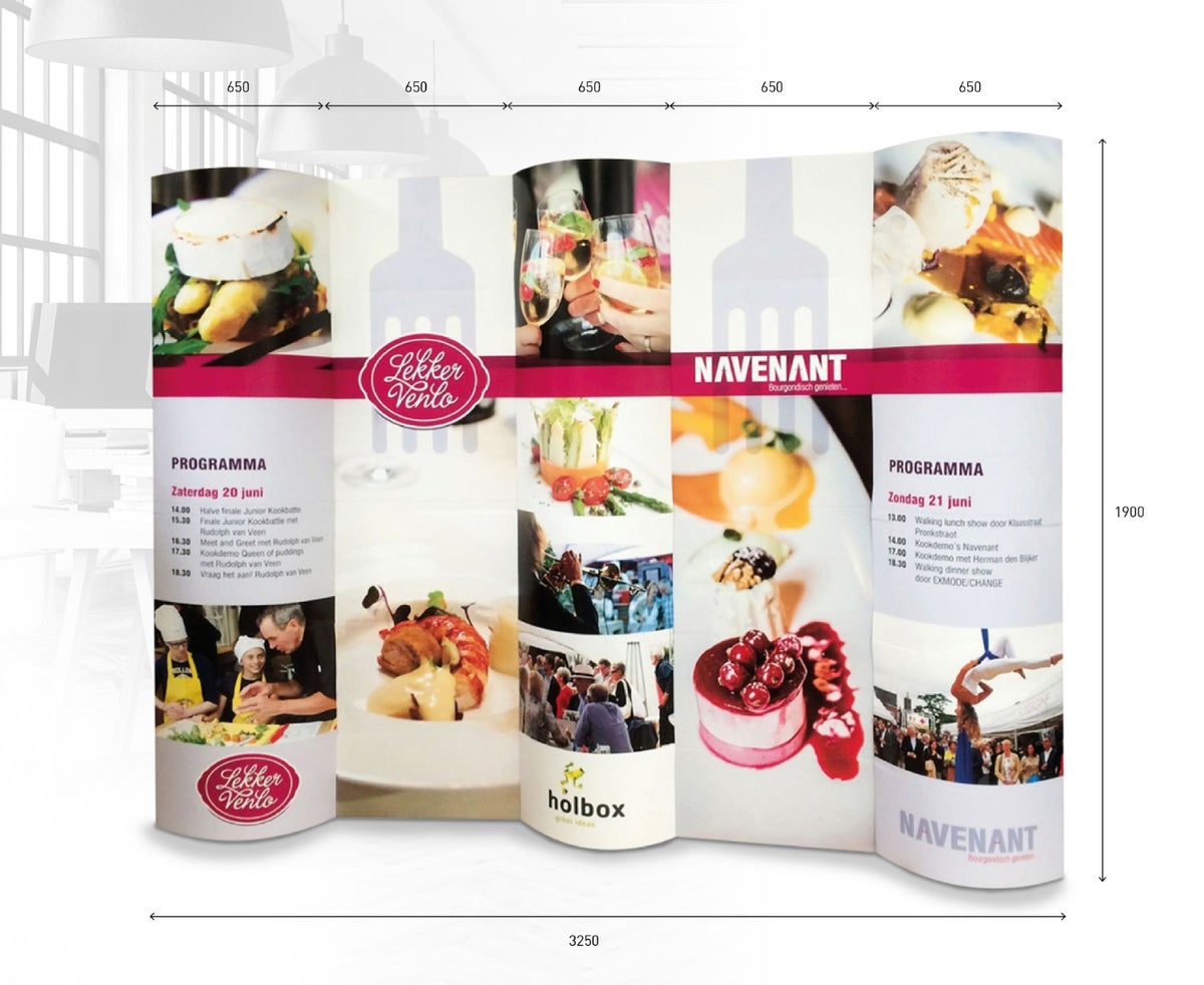 Popup Messewand 5-teilig