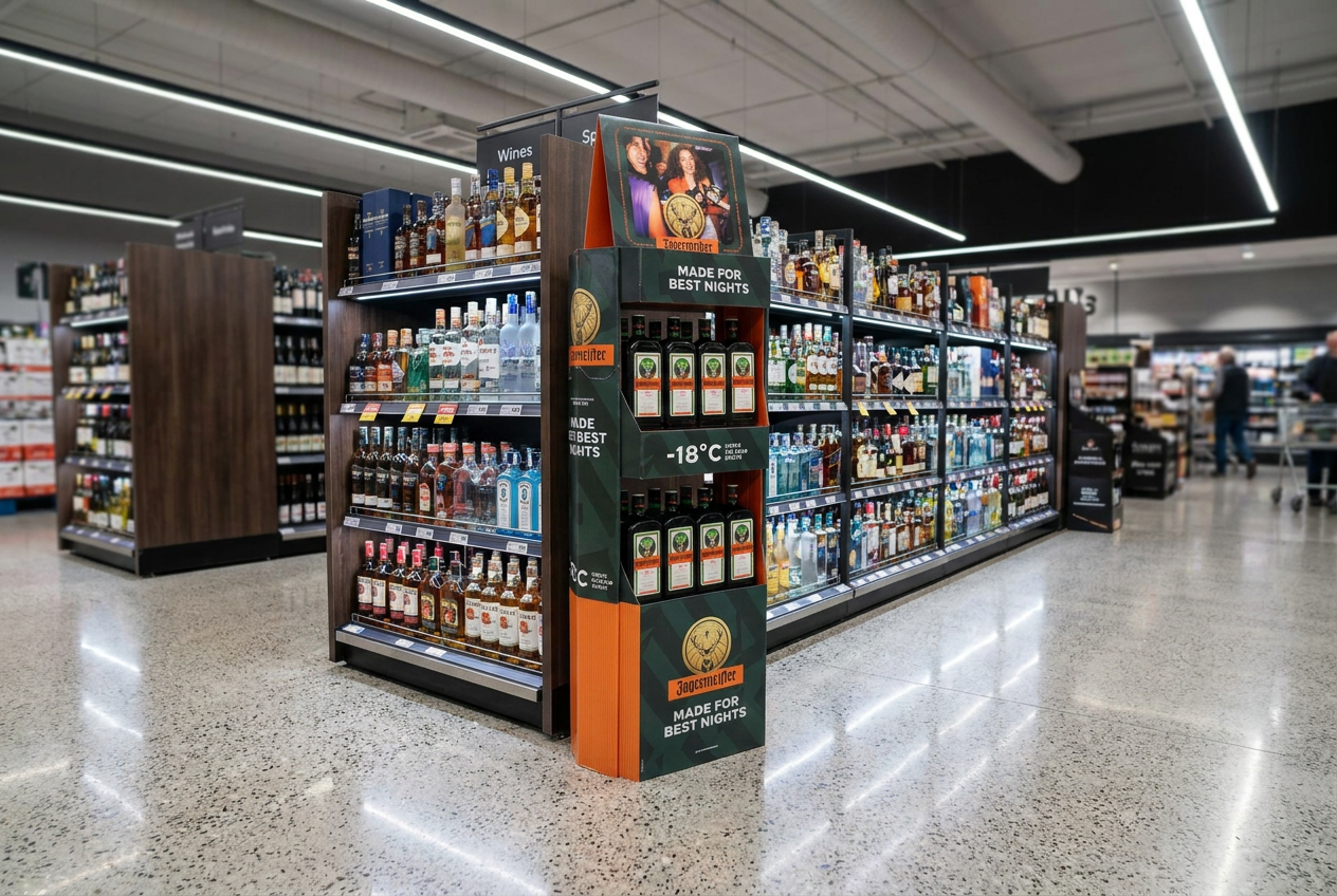 Displays 2 Go - Retail Compact - Jägermeister Display - Holbox Shop Direct Displays 2 Go - Retail Compact - Jägermeister Display - Holbox Shop Direct