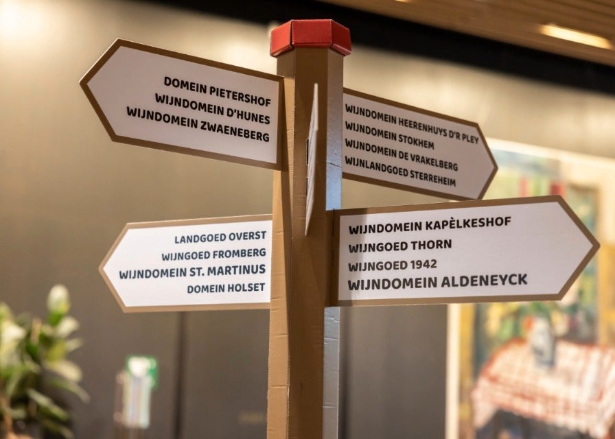 Kartonnen Re-board wegwijzer Kartonnen Re-board wegwijzer