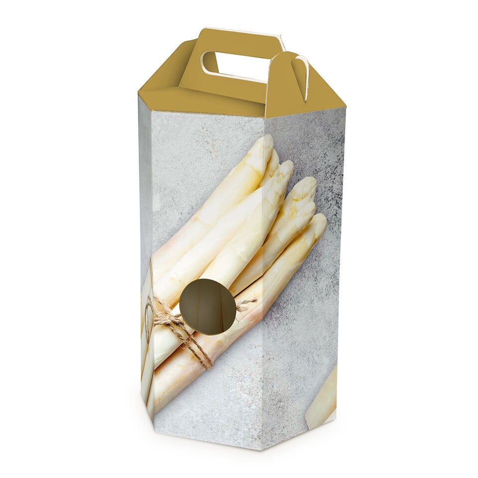 Aspergeverpakking zeshoek nieuw