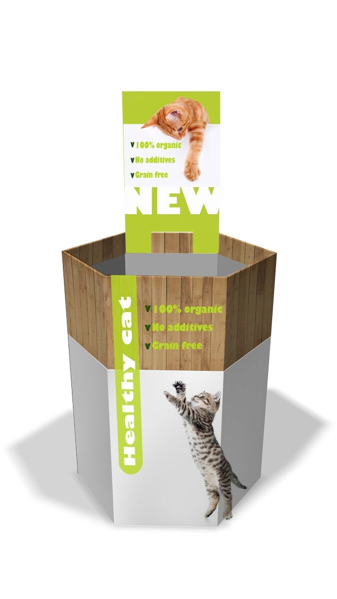 Schüttendisplay, Warenschütte, Verkaufsschütte, POS Schütte, POS Display, Warendisplay, Präsentationsdisplay