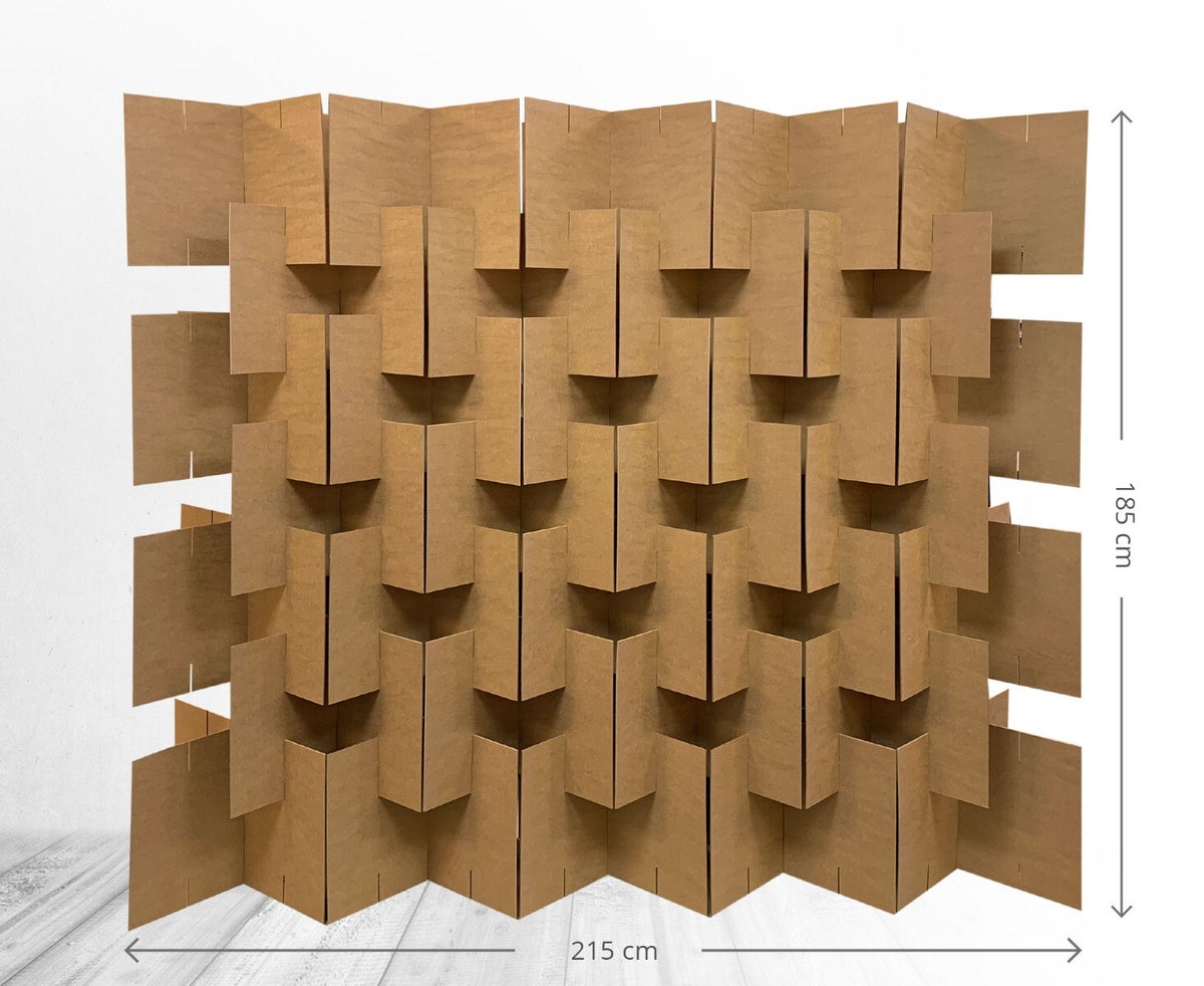 Messewand, Pappwand, Trennwand, Wand aus Pappe, Modulare Wand, Modulare Pappwand, pappwand modular, variable wand