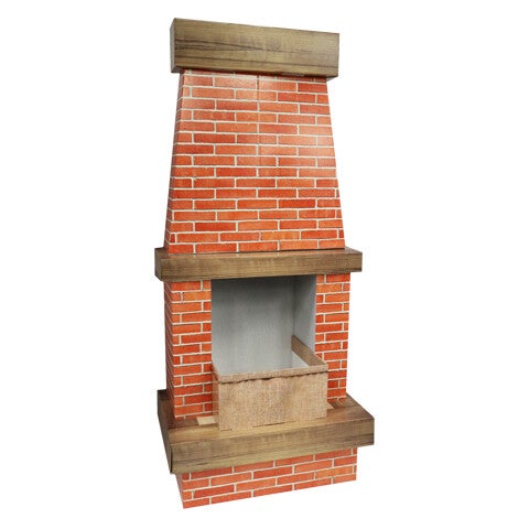 Schornstein, Kamin, Pappkamin, Pappkamin, Nikolaus Schornstein, weihnachtsdeko, weihnachtsdeko pos, point of sale weihnachtsdeko