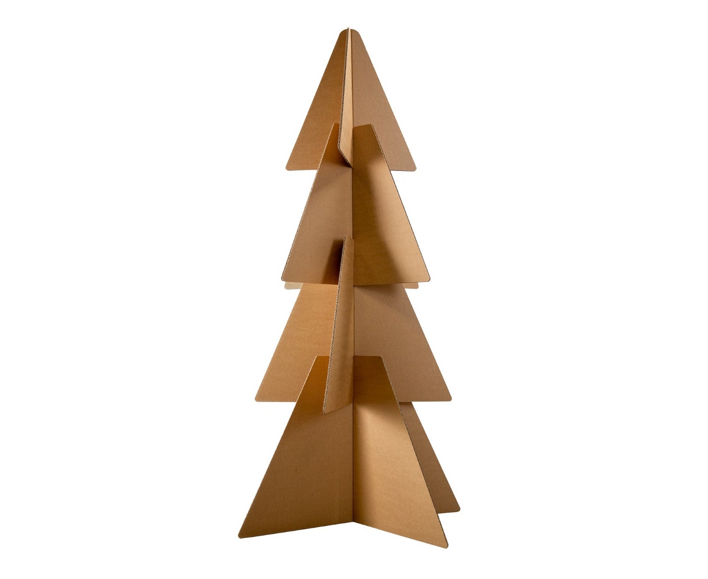 Stapelbarer Weihnachtsbaum aus Pappe | 160 cm hoch