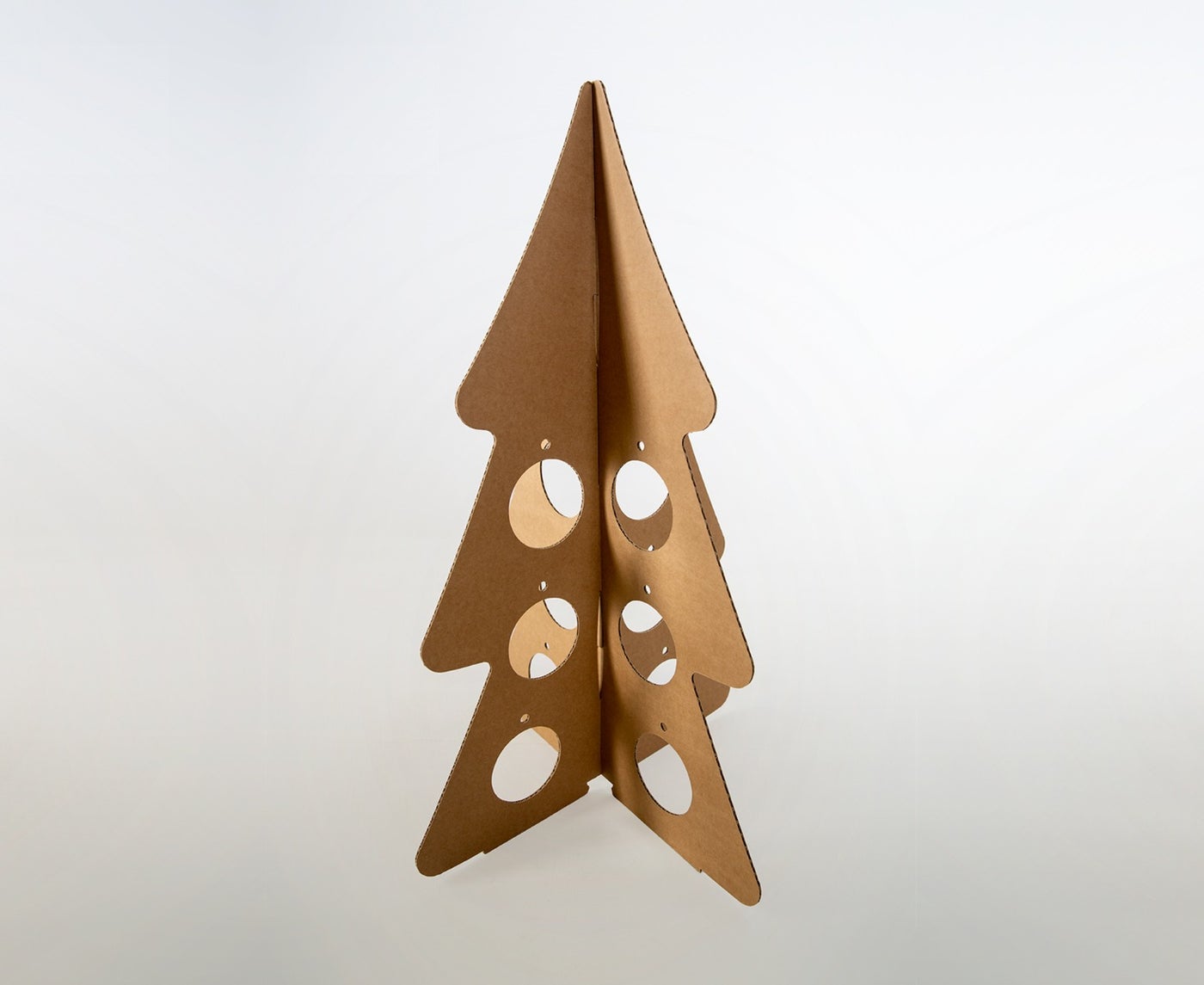 Weihnachtsbaum aus Pappe | | 76,5 cm hoch Weihnachtsbaum aus Pappe | | 76,5 cm hoch