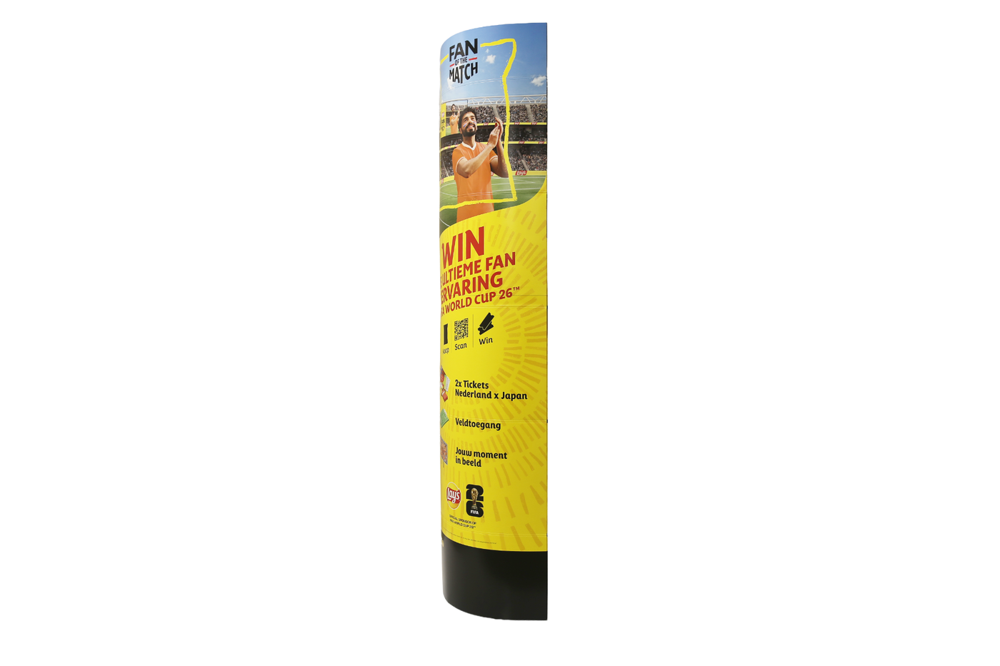 Ellipsenaufsteller aus Karton 650 x 2100 – 45 Grad rechts vorne Ellipsenaufsteller aus Karton 650 x 2100 – 45 Grad rechts vorne
