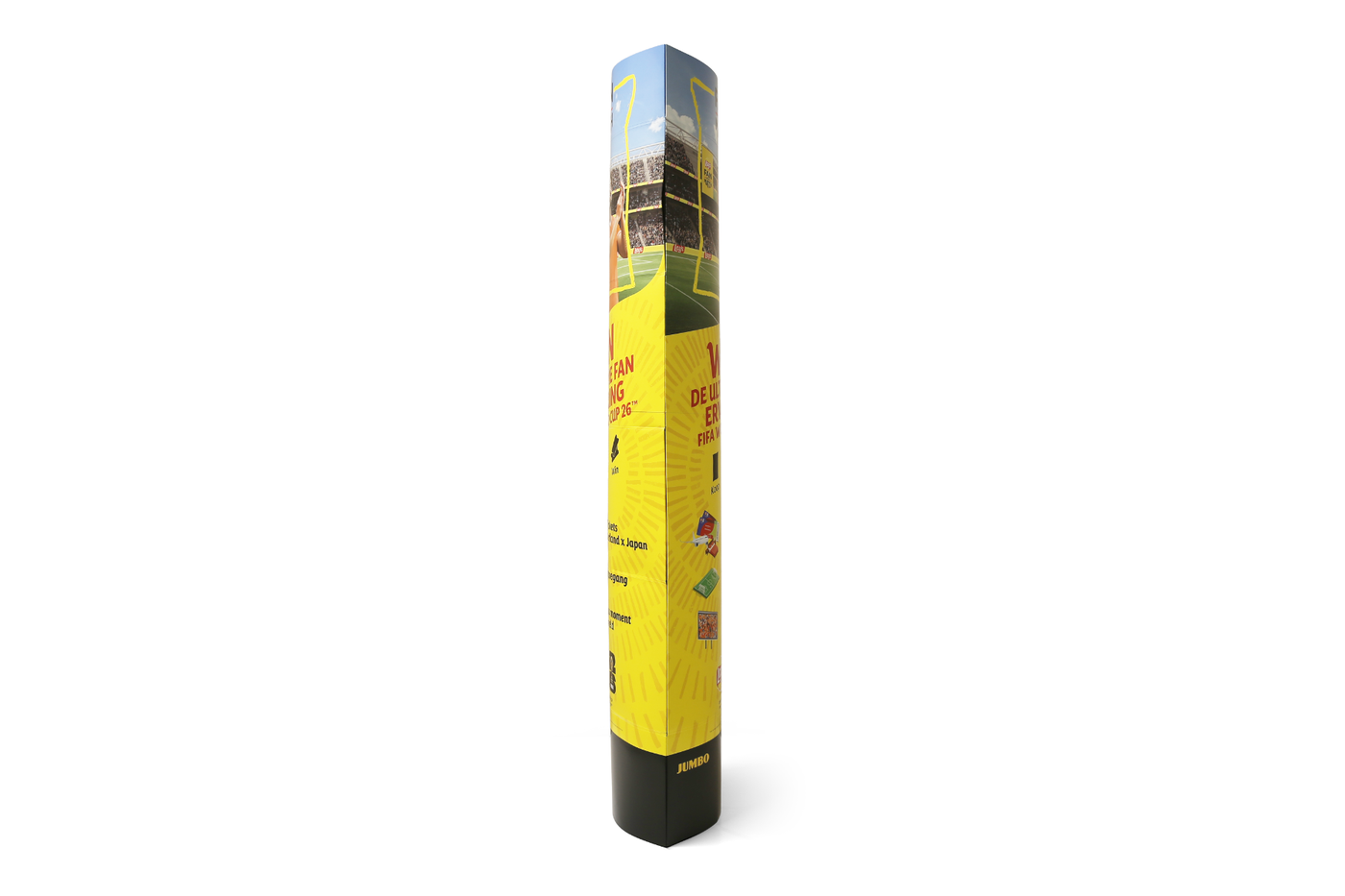 Ellipsenaufsteller aus Karton 650 x 2100 – Seitenansicht Ellipsenaufsteller aus Karton 650 x 2100 – Seitenansicht