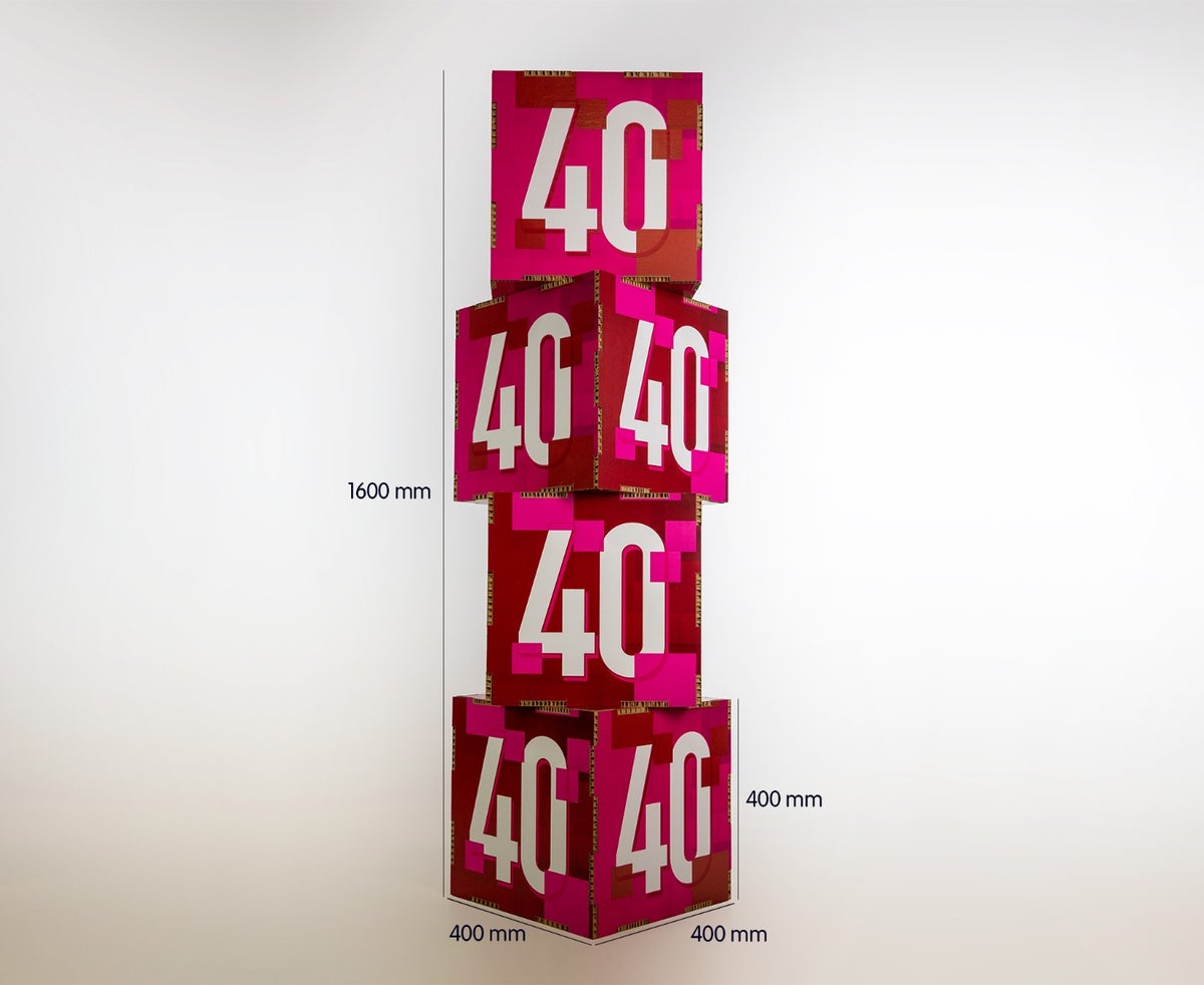 Stapelwürfel Reboard Karton | 4er Set | 40cm Stapelwürfel Reboard Karton | 4er Set | 40cm